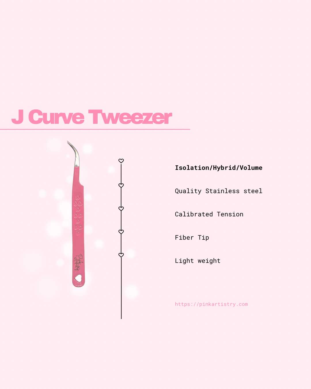 J Curve Tweezer